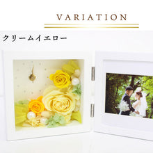 画像をギャラリービューアに読み込む, フォトフレームプリザーブドフラワー